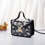 Sac Fleuri Marguerite Noir